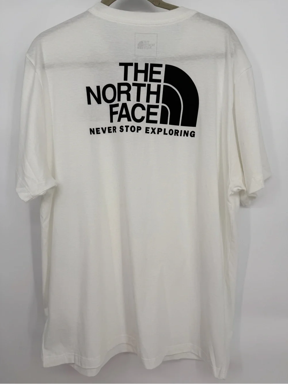 The North Face Men’s White Logo Short Sleeve Tee